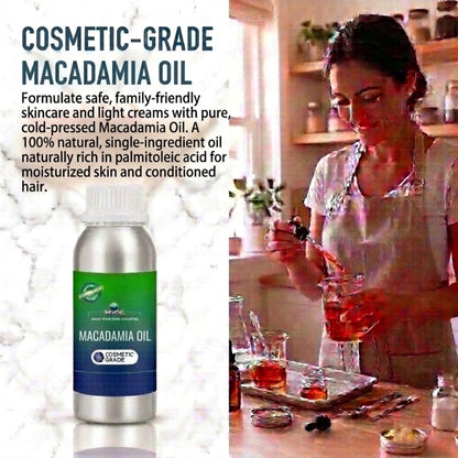 Macadamia Oil applications in skincare haircare and body care products