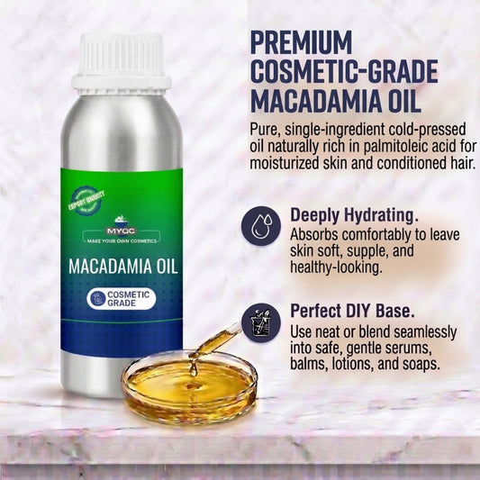 Macadamia Oil for cosmetic and personal care formulations