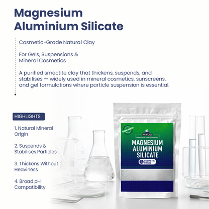 Magnesium Aluminium Silicate ingredient for cosmetic and personal care formulations