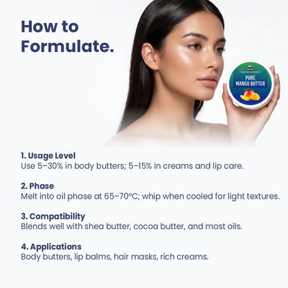 How to use Mango Butter in cosmetic formulations