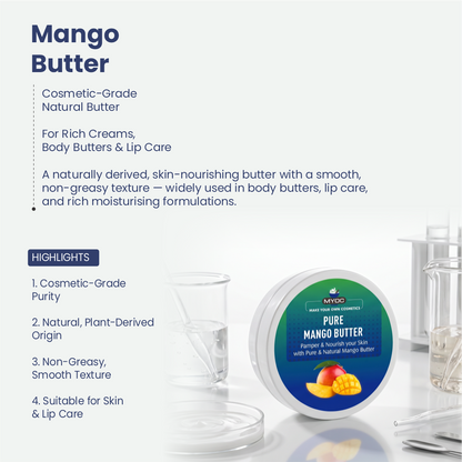 Mango Butter for creams balms and body care formulations