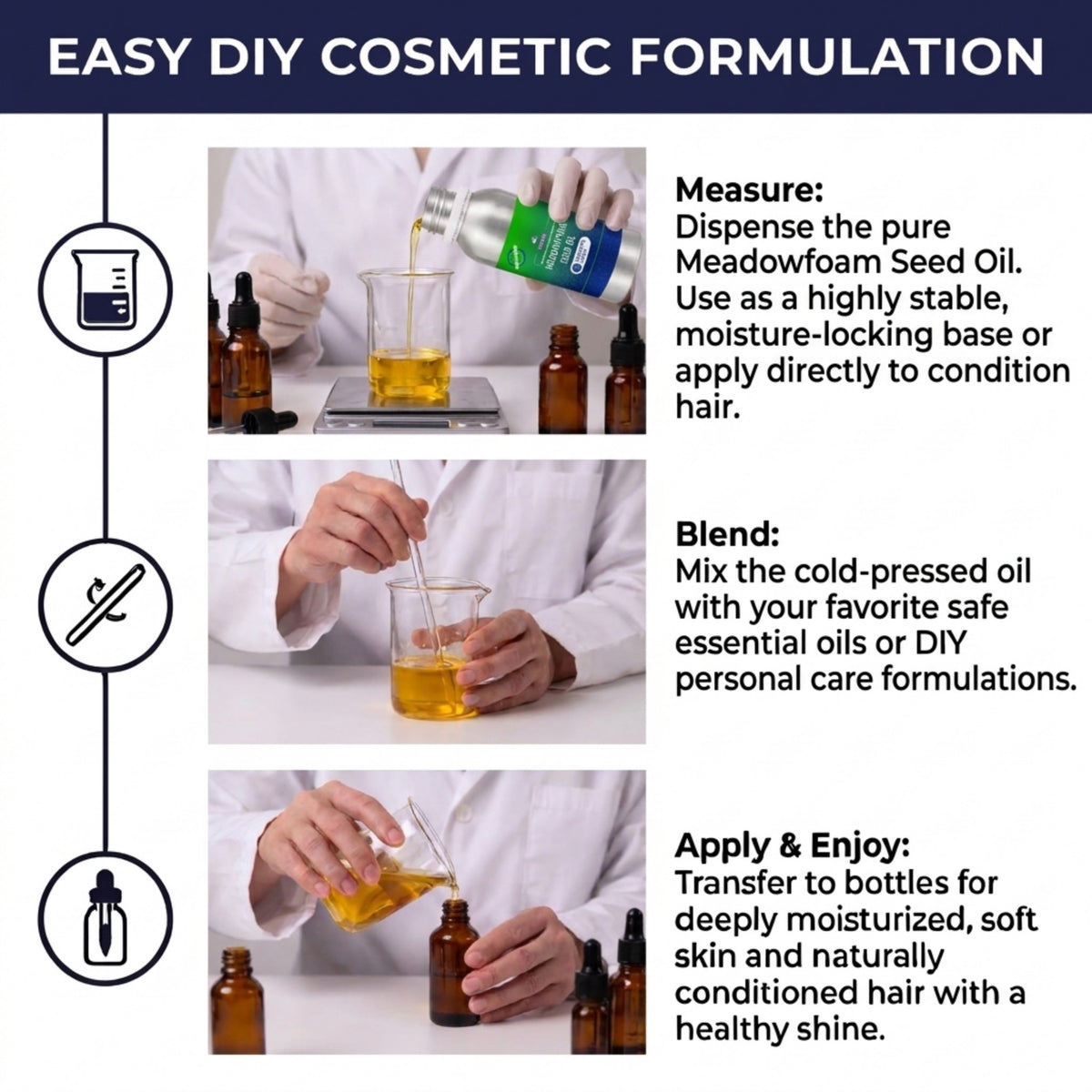 Meadowfoam Seed Oil ingredient profile for skin and hair care formulations