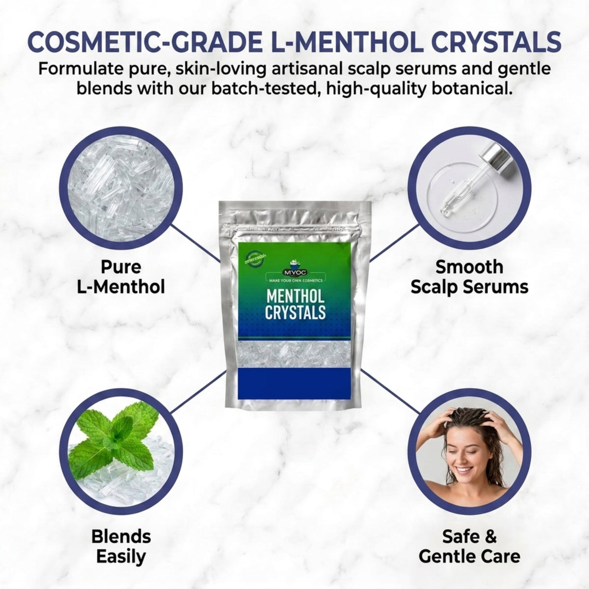 Menthol Crystals key benefits for cosmetic formulations