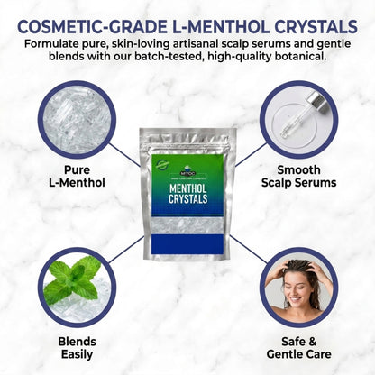 Menthol Crystals key benefits for cosmetic formulations