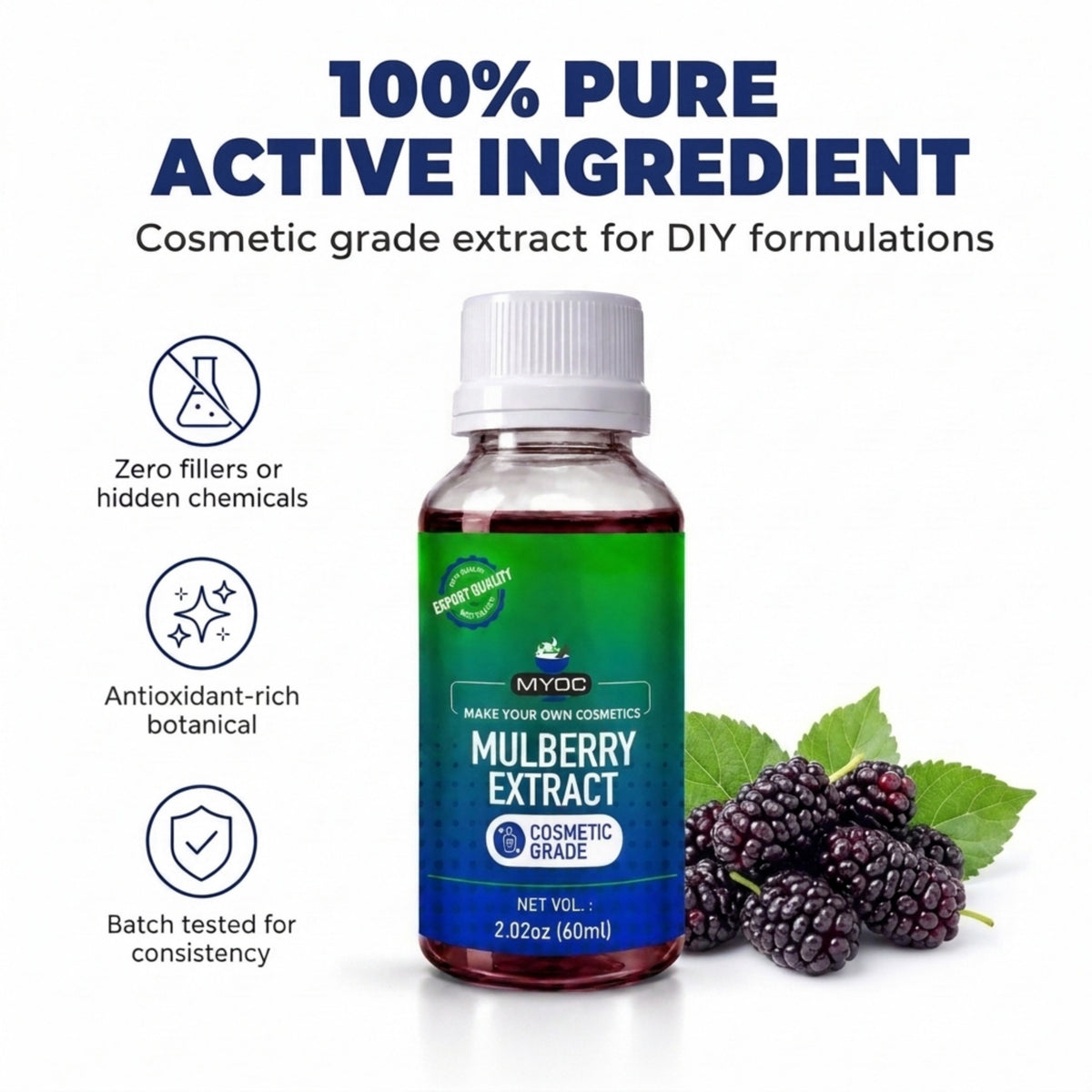 Mulberry Extract botanical ingredient for cosmetic formulations