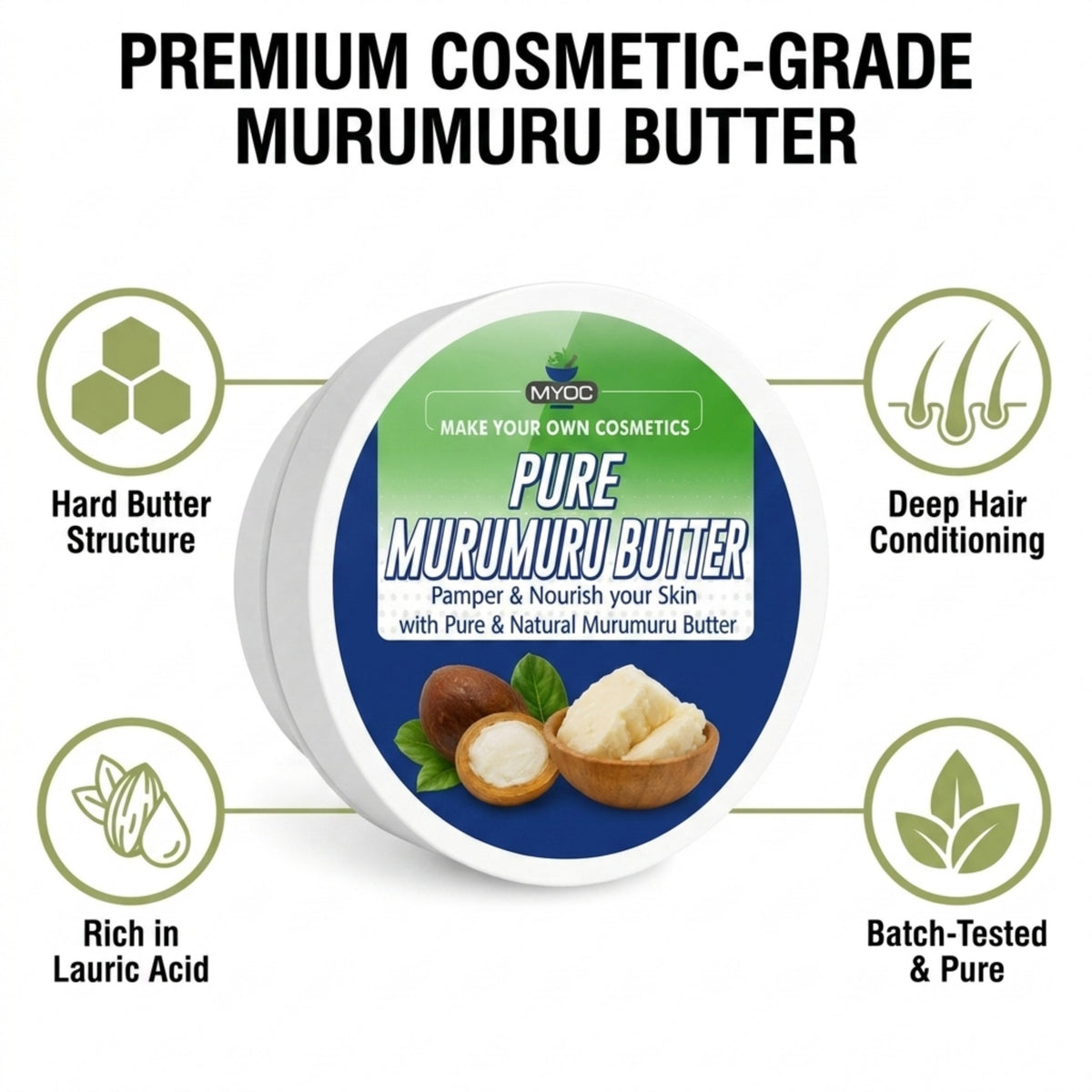 Murumuru Butter cosmetic formulation and raw material reference