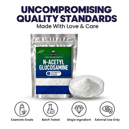 N-acetyl glucosamine quality standards infographic