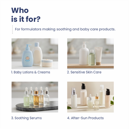 Oats liquid extract applications in serums creams masks and hair care products