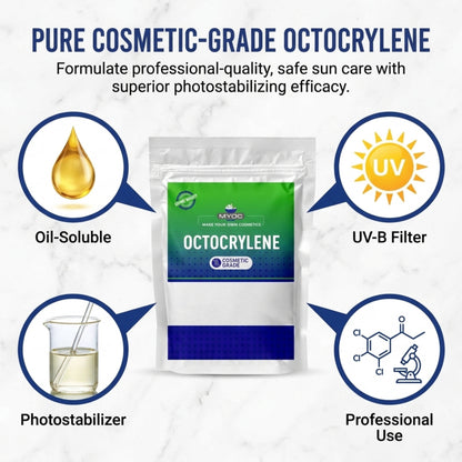 Octocrylene key benefits for cosmetic formulations