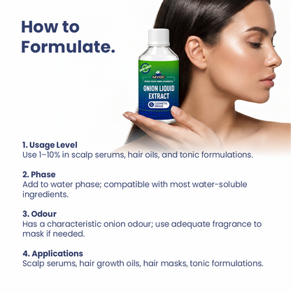 How to use Onion Liquid Extract in cosmetic formulations