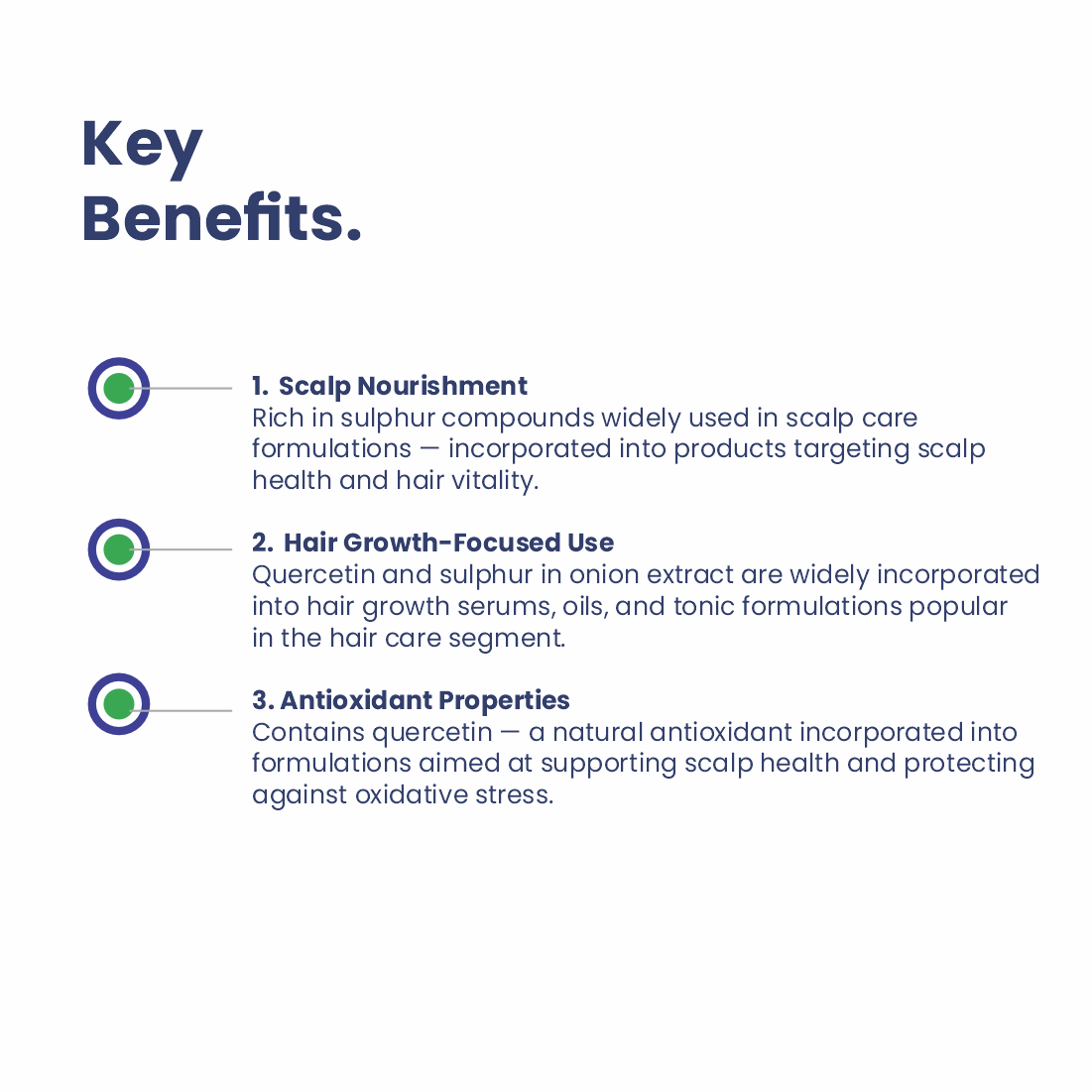 Onion Liquid Extract key benefits for skincare and haircare formulations