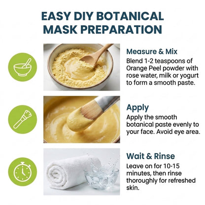Orange Peel Powder formulation properties and ingredient profile