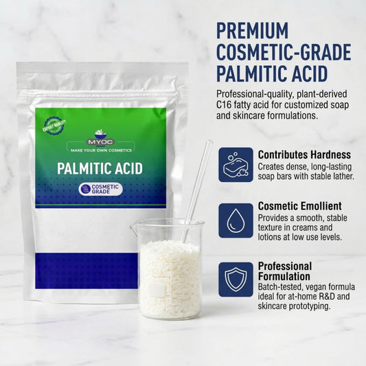 Palmitic Acid (C16) active ingredient for skincare formulations