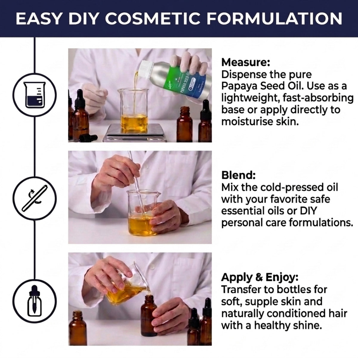 Papaya Seed Oil ingredient profile for skin and hair care formulations
