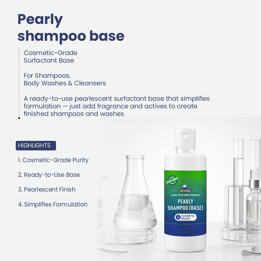 Pearly shampoo base ready base for personal care formulations