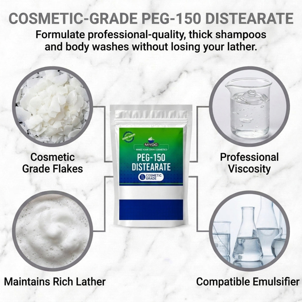 PEG-150 Distearate key benefits for cosmetic formulations