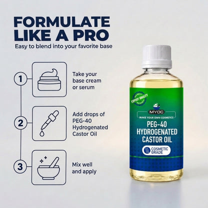 PEG-40 Hydrogenated Castor Oil Formulation Guide for Cream and Serum Bases
