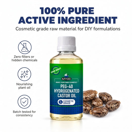 PEG-40 Hydrogenated Castor Oil Cosmetic Grade Raw Material for DIY Formulations