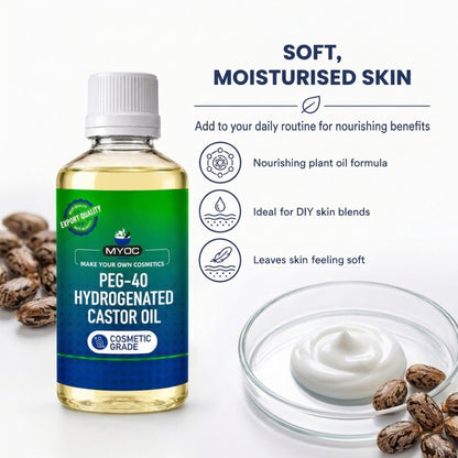 PEG-40 Hydrogenated Castor Oil for Soft Moisturised Skin and DIY Skincare Blends