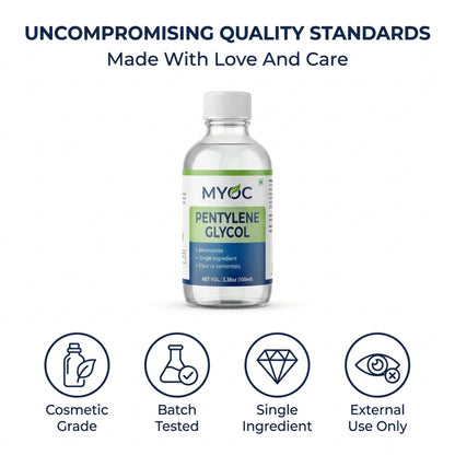 Pentylene glycol quality standards infographic