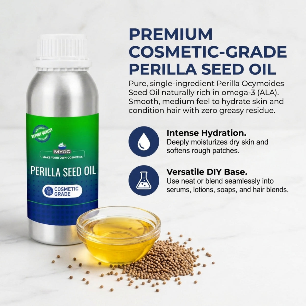 Perilla Seed Oil for cosmetic and personal care formulations