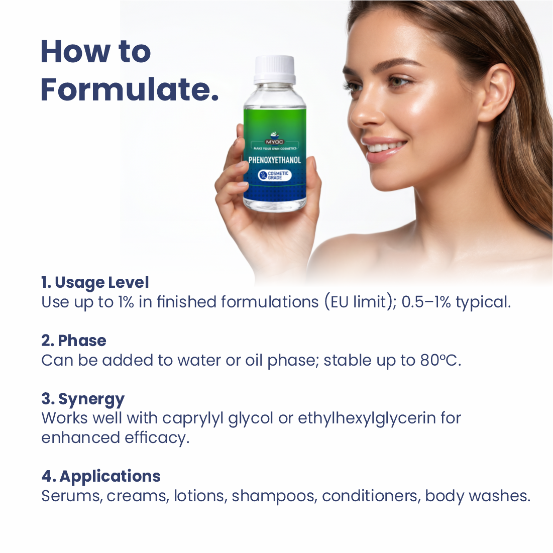 How to use Phenoxyethanol in cosmetic formulations
