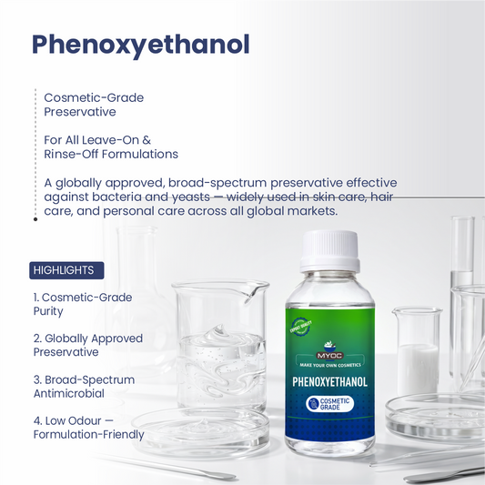 Phenoxyethanol preservative ingredient for cosmetic formulations