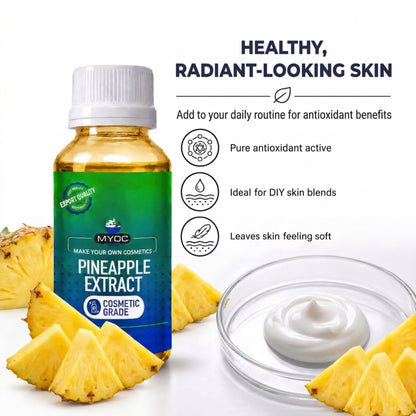 Pineapple Extract (Bromelain) formulation properties and cosmetic applications