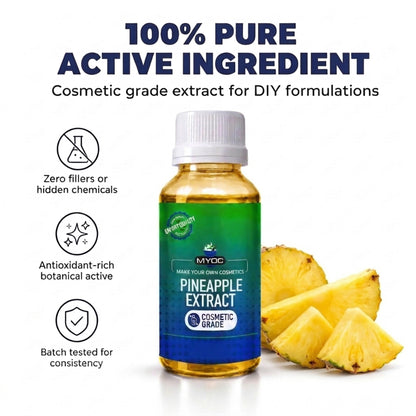 Pineapple Extract (Bromelain) botanical ingredient for cosmetic formulations