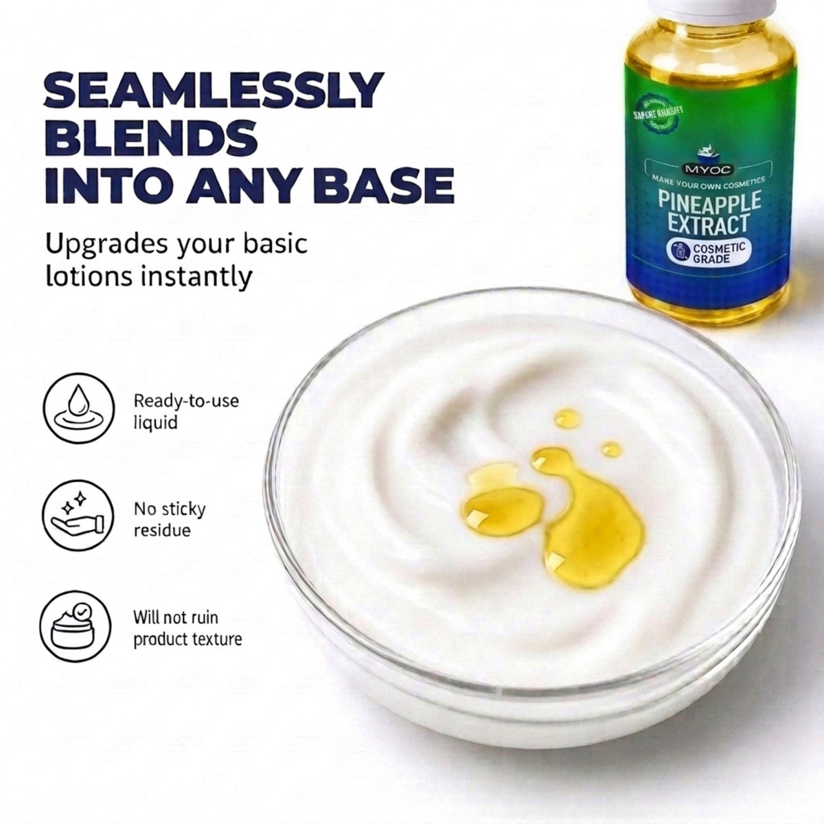 Pineapple Extract (Bromelain) applications in serums creams masks and hair care products