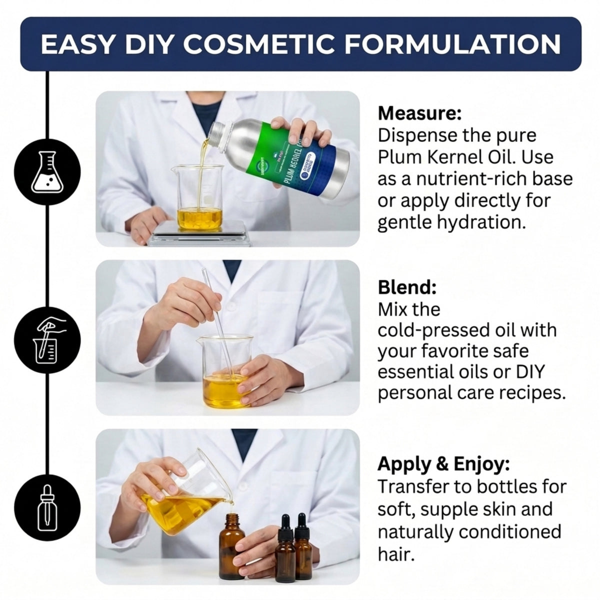 Plum Kernel Oil ingredient profile for skin and hair care formulations