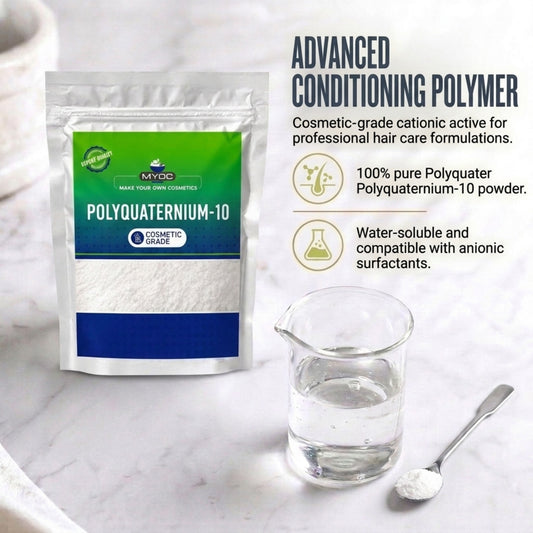 Polyquaternium-10 ingredient for cosmetic and personal care formulations