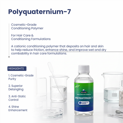 Polyquaternium-7 ingredient for cosmetic and personal care formulations