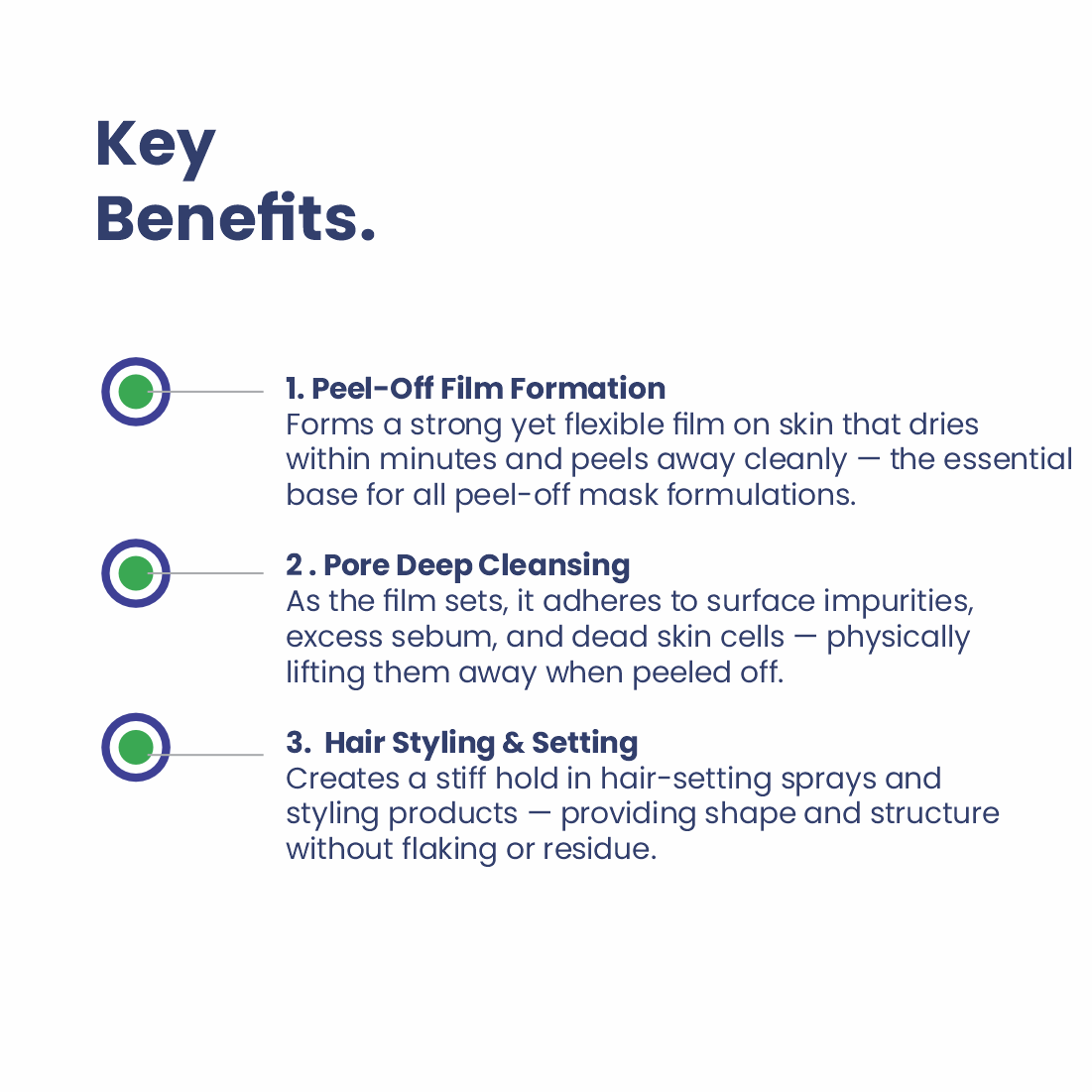 Polyvinyl alcohol key benefits for cosmetic formulations