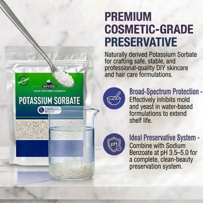 Potassium Sorbate preservative ingredient for cosmetic formulations