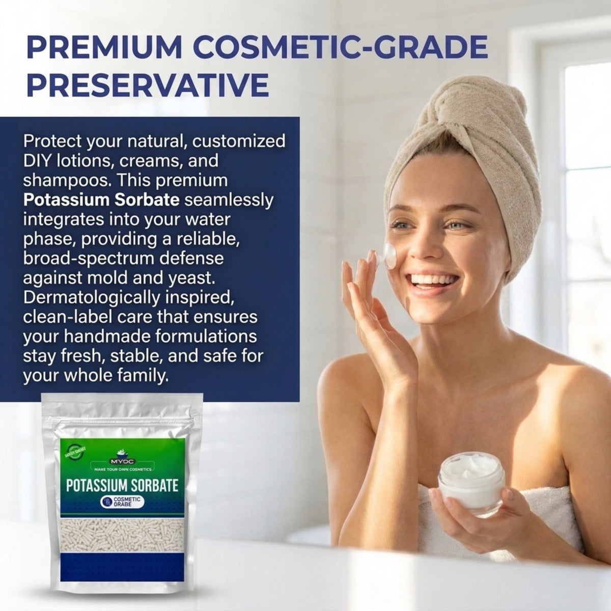 Potassium Sorbate applications in skincare haircare and personal care formulations