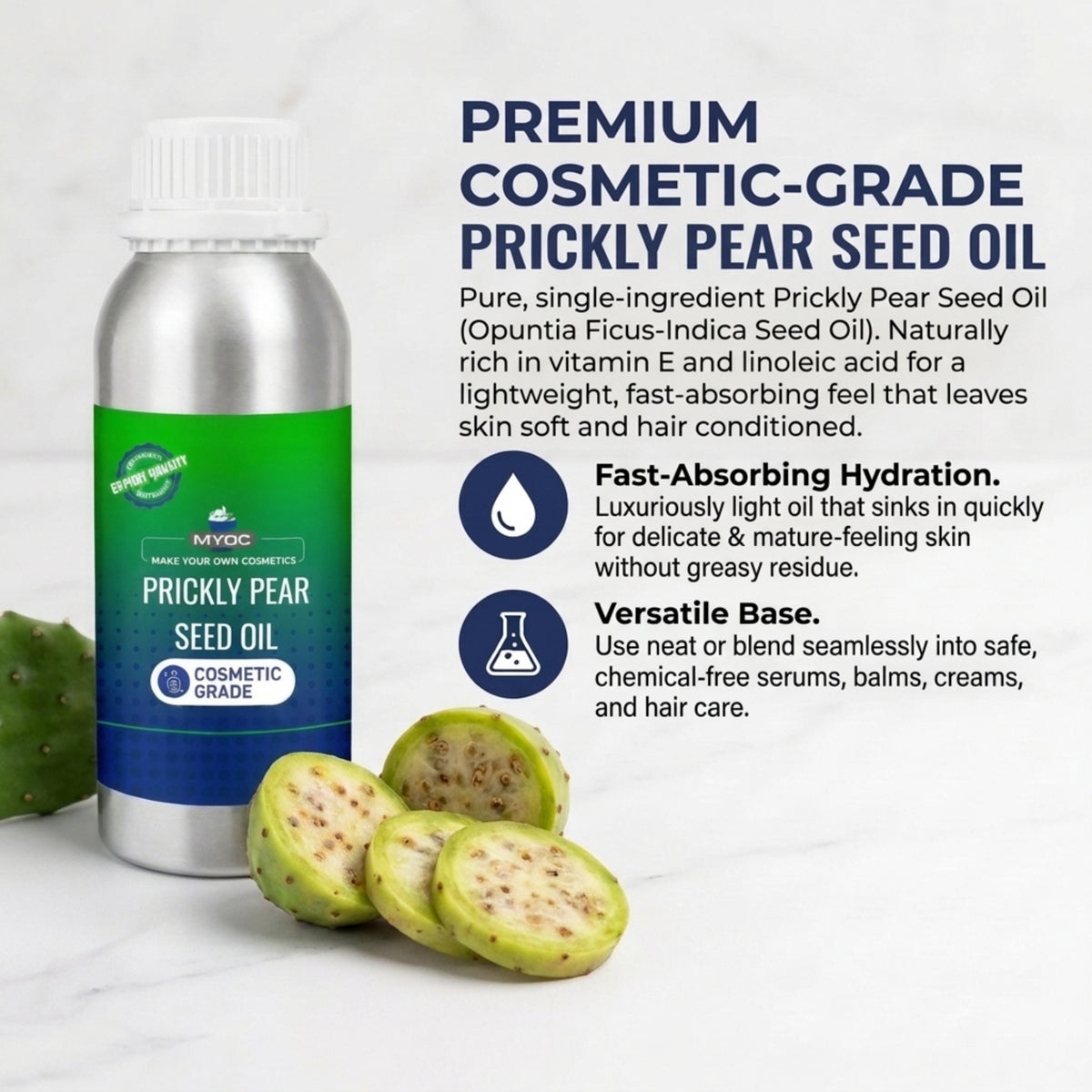 Prickly Pear Seed Oil for cosmetic and personal care formulations