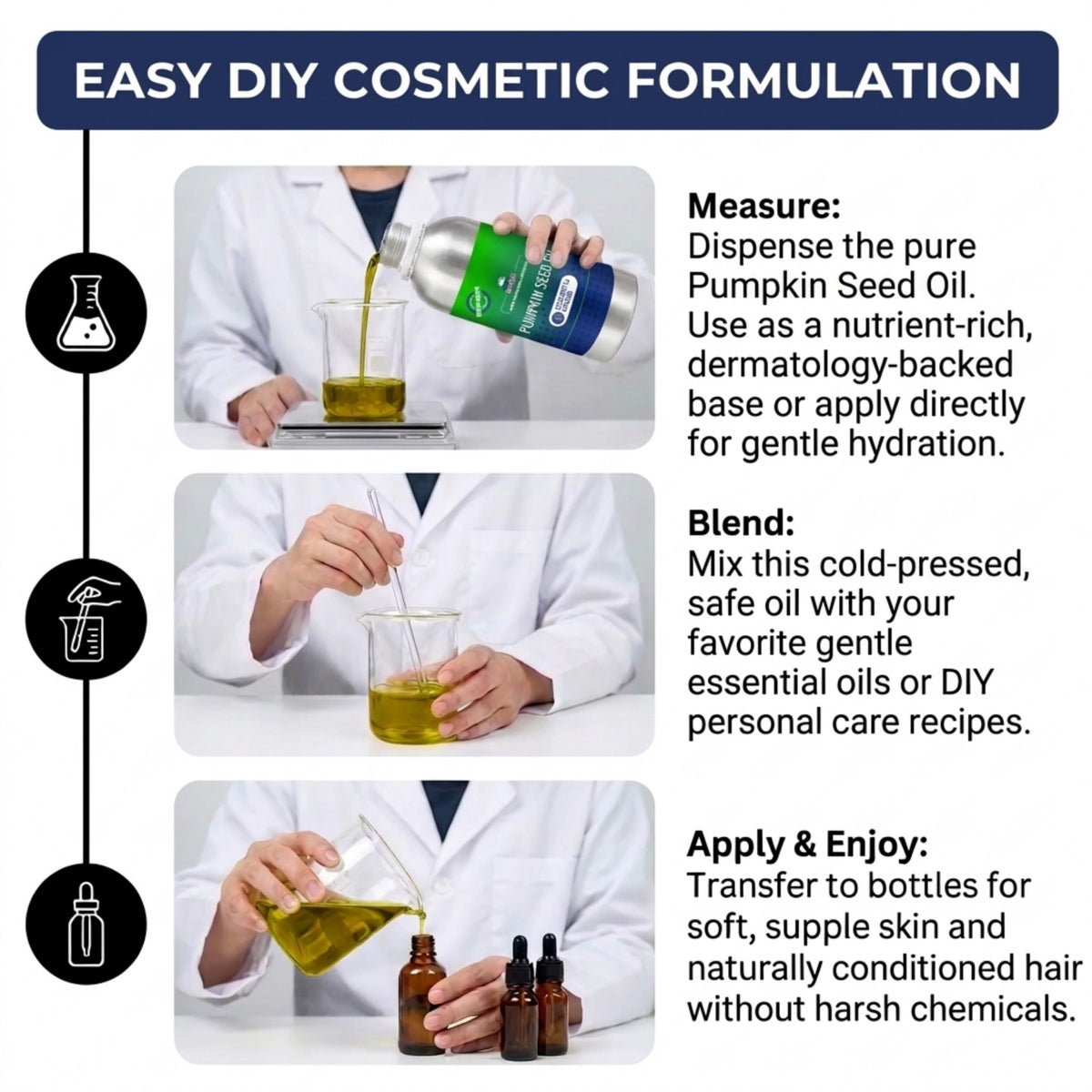 Pumpkin Seed Oil ingredient profile for skin and hair care formulations