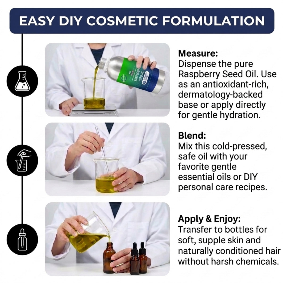 Raspberry Seed Oil ingredient profile for skin and hair care formulations