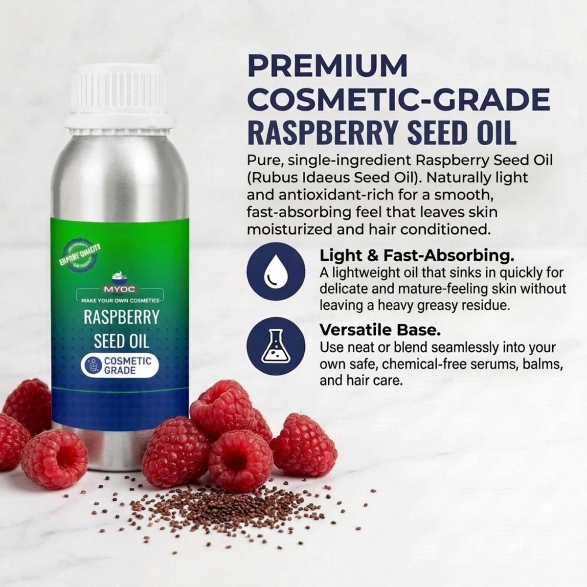 Raspberry Seed Oil for cosmetic and personal care formulations