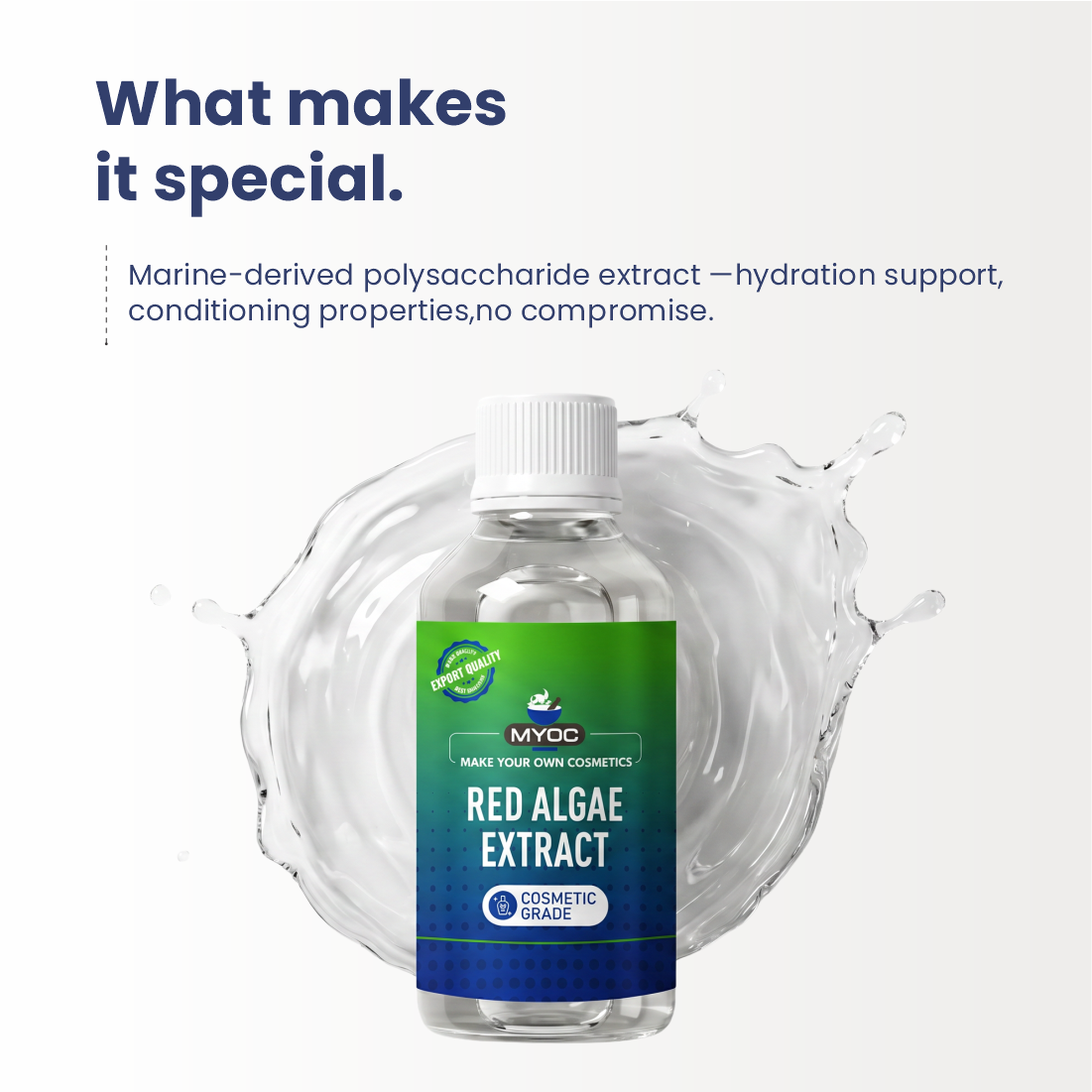 Red Algae Liquid Extract formulation properties and cosmetic applications