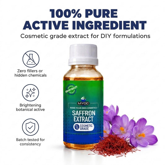 Saffron Extract botanical ingredient for cosmetic formulations