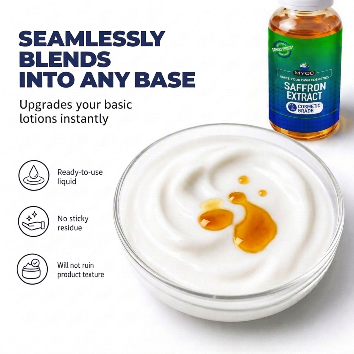 Saffron Extract applications in serums creams masks and hair care products