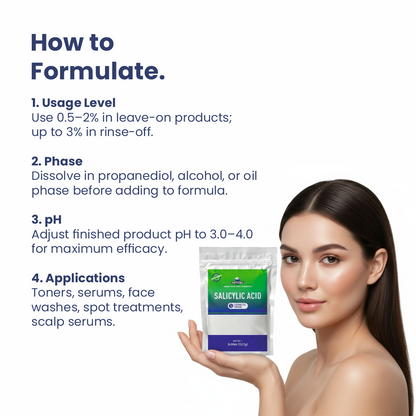 How to use Salicylic Acid in cosmetic formulations