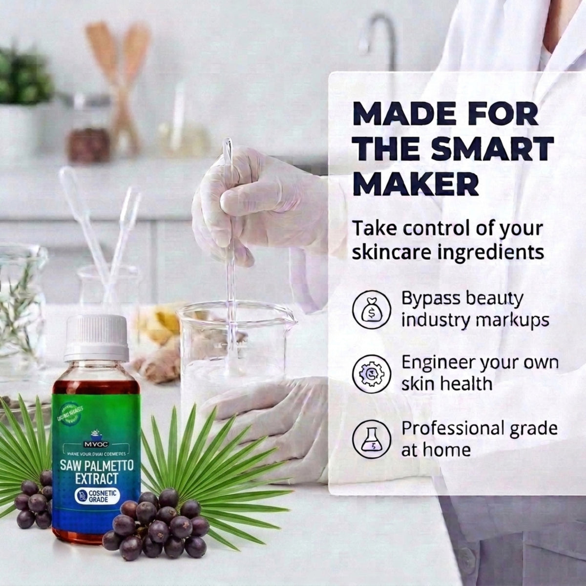 How to use Saw Palmetto Extract in cosmetic formulations