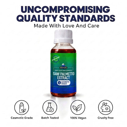 Saw Palmetto Extract cosmetic formulation and raw material reference